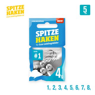 Spitze Haken Gr. 1,  2 gr.