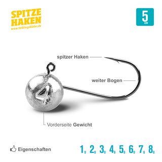 Spitze Haken Gr. 1,  2 gr.