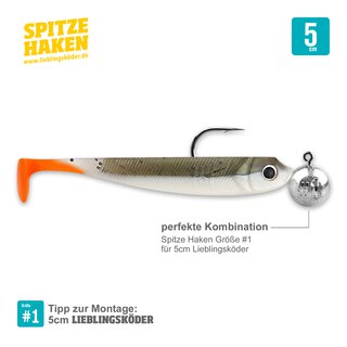 Spitze Haken Gr. 1,  2 gr.