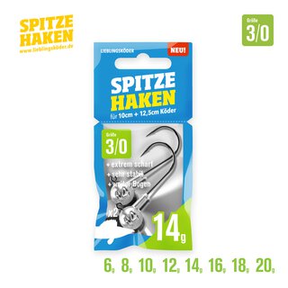 Spitze Haken Gr. 3/0  16 gr.