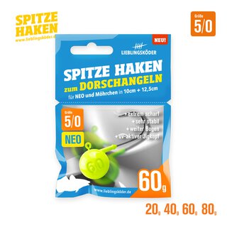 Spitze Haken Gr. 5/0 Neo 20 gr.