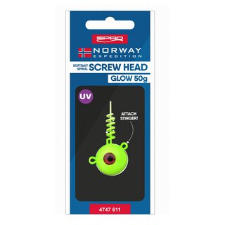 Softbait Spiral Screw Head Glow 50 g