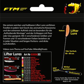 Lifter Lures Larvy Cheese 3,5 cm hot yellow