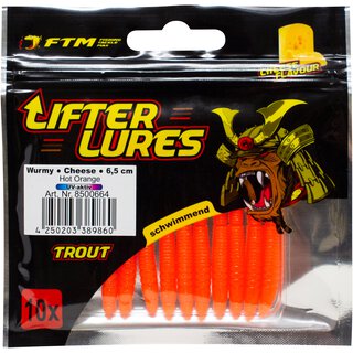 Lifter Lures Wurmy Cheese 6,5 cm hot orange