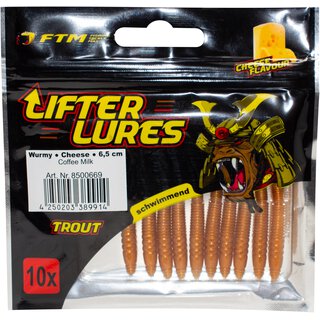 Lifter Lures Wurmy Cheese 6,5 cm coffee