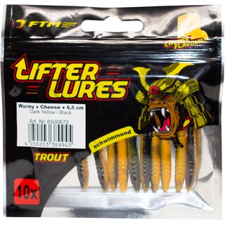 Lifter Lures Wurmy Cheese 6,5 cm darl yellow