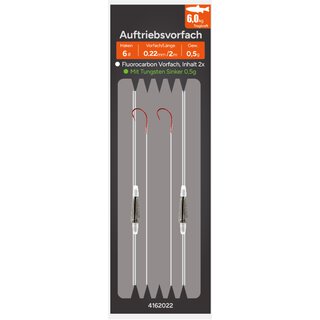 Auftriebsvorfach Tungsten 0,18 mm, 2m. 10#, 05,g